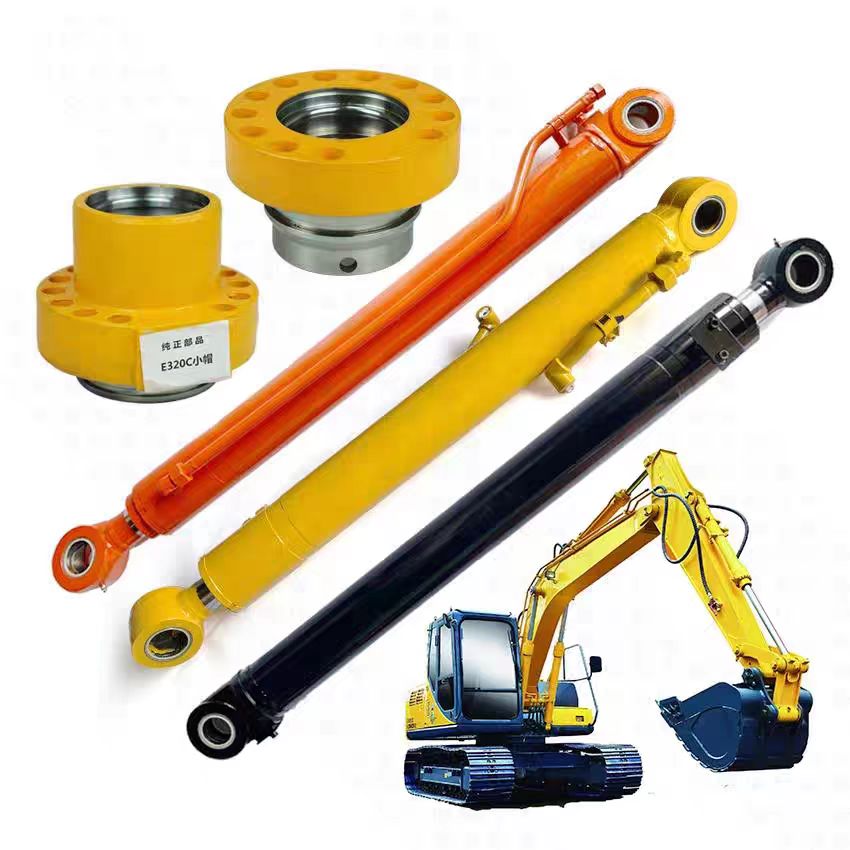 China Supplier Excavator Hydraulic Cylinder Boom Cylinder Arm Stick Cylinder For PC SK EX Excavator