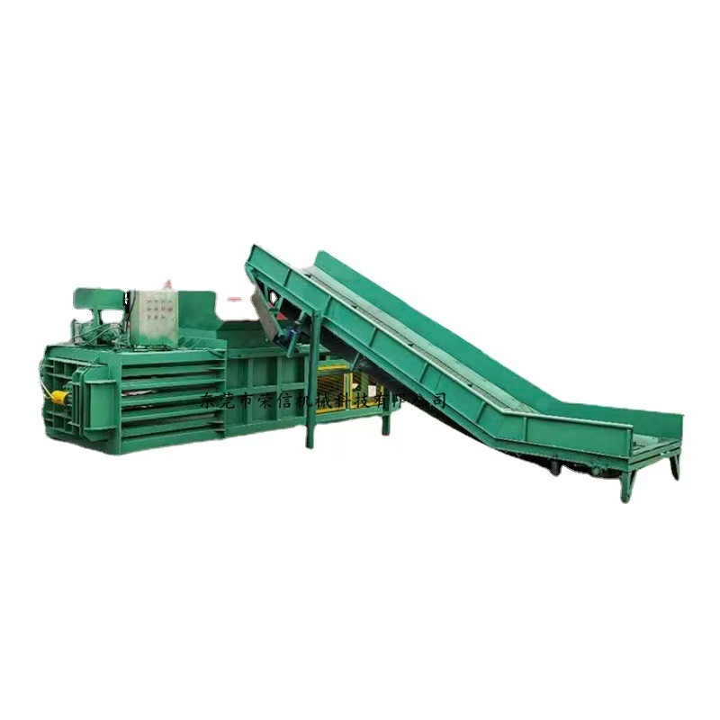 Chinese Source own factory Fully Automatic Hydraulic Baler horizontal pet can /Waste Cardboard Baling